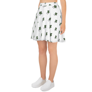 "Quirky Cactus" All-Over Polka OG Cactus Skater Skirt