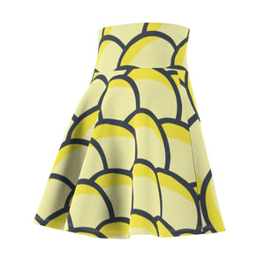 "Summer Breeze" All-Over Lemon Skater Skirt