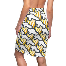 Load image into Gallery viewer, &quot;Beer Mug Tiles&quot; All-Over Beer Mug Pencil Skirt