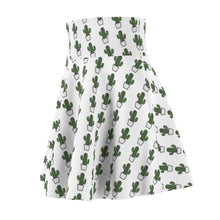 Load image into Gallery viewer, &quot;Quirky Cactus&quot; All-Over Polka OG Cactus High-Waist Skater Skirt