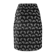 Load image into Gallery viewer, &quot;Bicycle Lovers&quot; All-Over bicycle Pencil Skirt