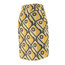 Load image into Gallery viewer, &quot;Cheesy Blocks&quot; All-Over Cheese Pencil Skirt