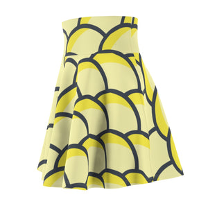 "Summer Breeze" All-Over Lemon Skater Skirt