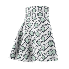 Load image into Gallery viewer, &quot;Meow for Days&quot; All-Over Polka Cat Skater Skirt