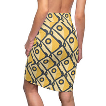 Load image into Gallery viewer, &quot;Cheesy Blocks&quot; All-Over Cheese Pencil Skirt