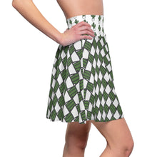 Load image into Gallery viewer, &quot;Quirky Cactus&quot; All-Over Checkered OG Cactus Pot Skater Skirt