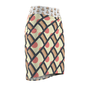 "I Wanna Pizza That" All-Over Pizza Pencil Skirt