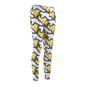 "Beer Mug Tiles" All-Over Beer Mug Leggings