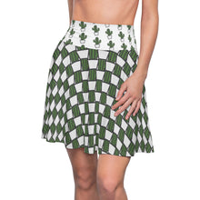 Load image into Gallery viewer, &quot;Quirky Cactus&quot; All-Over Checkered OG Cactus Pot Skater Skirt