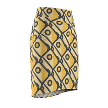 Load image into Gallery viewer, &quot;Cheesy Blocks&quot; All-Over Cheese Pencil Skirt