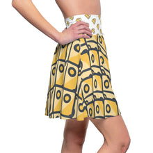 Load image into Gallery viewer, &quot;Cheesy Blocks&quot; All-Over Cheese Skater Skirt