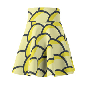 "Summer Breeze" All-Over Lemon Skater Skirt