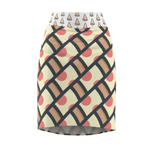 Load image into Gallery viewer, &quot;I Wanna Pizza That&quot; All-Over Pizza Pencil Skirt