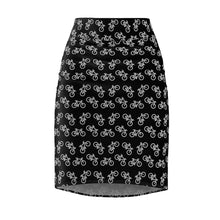 Load image into Gallery viewer, &quot;Bicycle Lovers&quot; All-Over bicycle Pencil Skirt