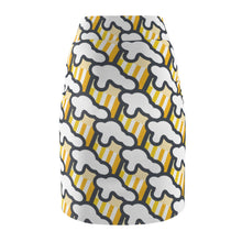 Load image into Gallery viewer, &quot;Beer Mug Tiles&quot; All-Over Beer Mug Pencil Skirt