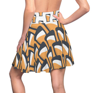 "Beer Pint Tiles" All-Over Beer Pint Skater Skirt