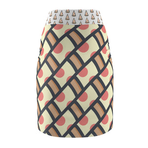 "I Wanna Pizza That" All-Over Pizza Pencil Skirt