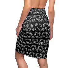 Load image into Gallery viewer, &quot;Bicycle Lovers&quot; All-Over bicycle Pencil Skirt