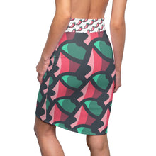 Load image into Gallery viewer, &quot;I&#39;m So Chilli&quot; All-Over Chilli Pencil Skirt