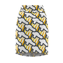 Load image into Gallery viewer, &quot;Beer Mug Tiles&quot; All-Over Beer Mug Pencil Skirt