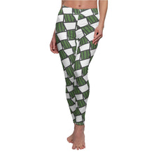 Load image into Gallery viewer, &quot;Quirky Cactus&quot; All-Over Checkered OG Cactus Pot Leggings