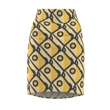 Load image into Gallery viewer, &quot;Cheesy Blocks&quot; All-Over Cheese Pencil Skirt