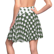 Load image into Gallery viewer, &quot;Quirky Cactus&quot; All-Over Checkered OG Cactus Pot Skater Skirt