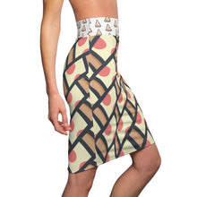 Load image into Gallery viewer, &quot;I Wanna Pizza That&quot; All-Over Pizza Pencil Skirt