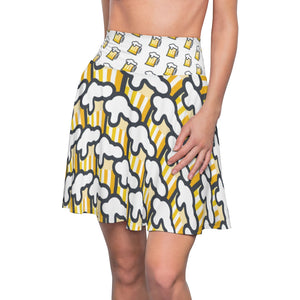 "Beer Mug Tiles" All-Over Beer Mug Skater Skirt