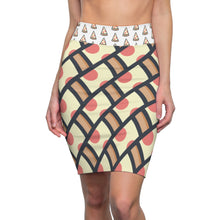 Load image into Gallery viewer, &quot;I Wanna Pizza That&quot; All-Over Pizza Pencil Skirt