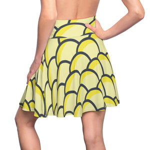 "Summer Breeze" All-Over Lemon Skater Skirt