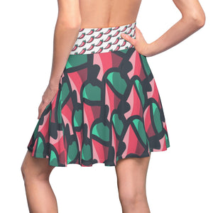 "I'm So Chilli" All-Over Chilli Skater Skirt