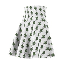 Load image into Gallery viewer, &quot;Quirky Cactus&quot; All-Over Polka OG Cactus High-Waist Skater Skirt