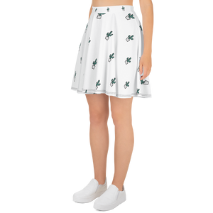 "Always on Point" All-Over Polka Tall Cactus Skater Skirt