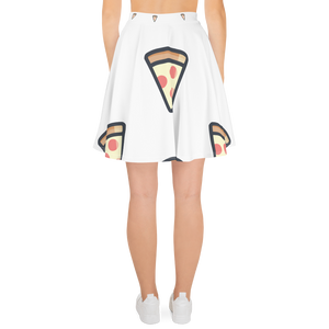 "A Pizza That Snatch" All-Over Large Polka Pizza Skater Skirt