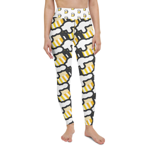 "Yoga for Beers" All-Over Beer Mug Leggings