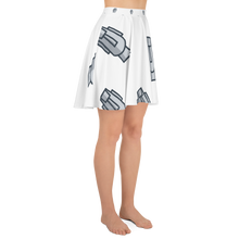 Load image into Gallery viewer, &quot;Moai of Easter Island&quot; All-Over Polka Frontal Moia Skater Skirt