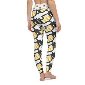 "Yoga for Beers" All-Over Beer Mug Leggings