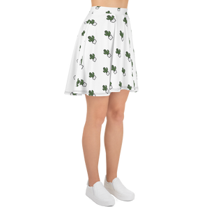 "Quirky Cactus" All-Over Polka OG Cactus Skater Skirt