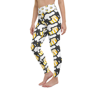 "Yoga for Beers" All-Over Beer Mug Leggings