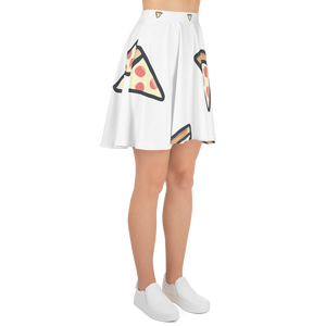 "A Pizza That Snatch" All-Over Large Polka Pizza Skater Skirt