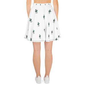 "Always on Point" All-Over Polka Tall Cactus Skater Skirt